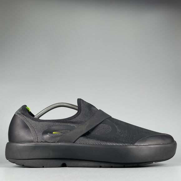 Oofos OOmg eeZee Men’s Size 12.5 Comfort Slip On Recovery Sneaker Shoe Black EUC - Picture 6 of 9